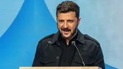  Volodimir Zelenszkij ukrán elnök (Fotó: MTI/EPA/ANP)