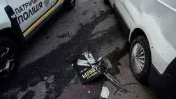 Orosz dróntámadás ért egy ukrán rendőrőrsöt. Illusztráció. Fotó: Getty Images