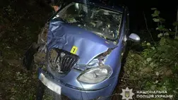 Halálos baleset Kárpátalján: a sofőr a helyszínen meghalt. Fotó: Ukrán Nemzeti Rendőrség