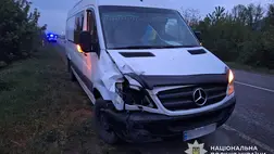 Egy női gyalogos életét vesztette a Huszt közelében történt balesetben. Fotó: Ukrán Nemzeti Rendőrség