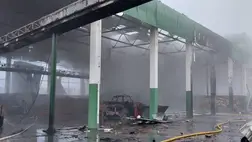 Orosz dróntámadás érte Ukrajna első biomaszával működő nagy hőerőművét. Fotó: facebook.com/andreygrinenko.ce