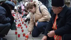 A holodomor áldozataira emlékeztek Beregszászban. Fotó: Beregszászi Városi Tanács