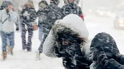 Téli időjárás, hófúvás. Illusztráció. Fotó: Internet