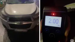 Ittasan vezetett az M–06-os úton – a munkácsi járőrök felelősségre vonták a sofőrt. Fotó: Kárpátaljai Megyei Járőrszolgálat