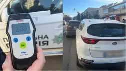 Ittasan okozott balesetet egy nő Ungváron – a megengedett alkoholszint csaknem tizenkétszeresét mérték. Fotó: Kárpátaljai Járőrszolgálat