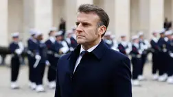 Emmanuel Macron francia elnök (Fotó: MTI/EPA/pool/Ludovic Marin)