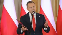 Karol Nawrocki lengyel államfő (Fotó: MTI/EPA/PAP/Marcin Obara)