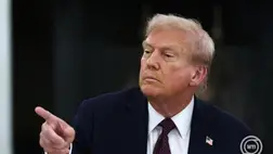 Donald Trump amerikai elnök az amerikai technológiai cégek vezetőinek rendezett vacsorán a washingtoni Fehér Házban 2025. szeptember 4-én. MTI/EPA pool/Will Oliver