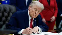 Donald Trump amerikai elnök (Fotó: MTI/EPA/Consolidated News Photos CNP pool/Aaron Schwartz)