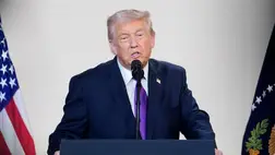 Donald Trump amerikai elnök (Fotó: MTI/EPA/CNP/Aaron Schwartz)