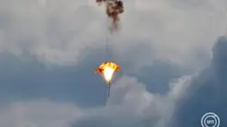 Libanonból indított drónt semmisít meg az izraeli Vaskupola légvédelmi rendszer az izraeli-libanoni határ felett 2026. március 4-én, az Irán elleni amerikai-izraeli támadás ötödik napján. MTI/EPA/Atef Szafadi