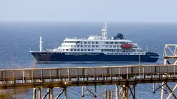 Az MV Hondius holland óceánjárón tört ki a hantavírus-fertőzés (Fotó: MTI/EPA/LUSA/Elton Monteiro)