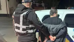 Késes támadás Nagyszőlősön: a rendőrség elfogta a nőre támadó férfit. Fotó: Ukrán Nemzeti Rendőrség