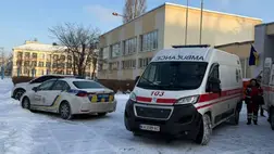 Késes támadás történt egy kijevi iskolában: egy diák rátámadt tanárára és osztálytársára. Fotó: t.me/gunpKyiv