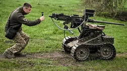 Kijev robotkatonák fejlesztésével próbálja meg ellensúlyozni a súlyos emberhiányt a fronton (Fotó NurPhoto via AFP)