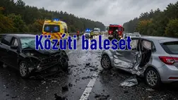 Hármas karambol történt az M1-es autópályán Győrnél. Illusztráció