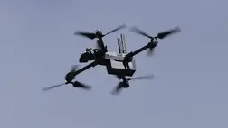 Harci drón. Kvadrokopter. Illusztráció. Címlapkép forrása: Sean Gallup/Getty Images