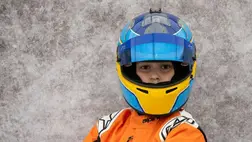 Manzák Martin az MNASz Gokart Kupa Junior győztese 2025-ben. Fotó: Hajóka SportFotó