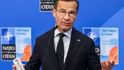 Ulf Kristersson svéd miniszterelnök. (Fotó: MTI/EPA/ANP/Jonas Roosens)