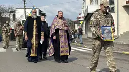 Técsőn végső búcsút vettek a 25 éves Somka Jaroszlav katonától. Fotó: Técsői Városi Tanács