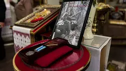 Munkácson végső búcsút vettek az elhunyt védelmezőtől, Makszim Vlaszenkótól. Fotó: Munkácsi Városi Tanács