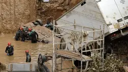 Többen meghaltak Dél-Spanyolországban a heves esők által okozott árvízben. Fotó: MTI/EPA/EFE/Biel Alino