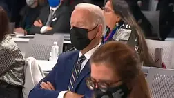 Biden megint elbóbiskolt, ezúttal a klímacsúcson