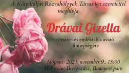 Drávai Gizella emléktábla avató Beregszászban