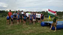 Több napos vízitúrán a nagycsaládosok