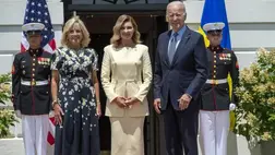 Joe Biden a Fehér Házban fogadta Ukrajna first ladyjét