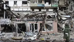 Több lakóház összeomlott egy Nikopol elleni orosz támadás során