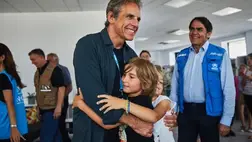Ukrajnai menekülteket látogatott meg Ben Stiller