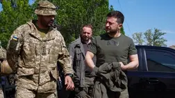 Zelenszkij vasárnap munkalátogatást tett Zaporizzsja megyében