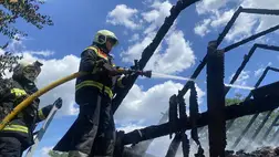 Két órán keresztül oltották a tüzet Kárpátalján