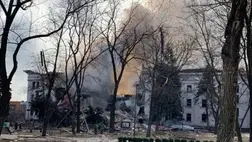 A mariupoli színház egyik óvóhelye kibírta a bombázást