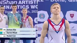 Háborús szimbólum viselése miatt vizsgálat indul az orosz tornász ellen 