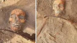 Lelakatolt vámpírt találtak egy sírban, sarlóval a nyakán