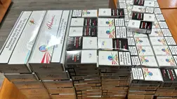 Csempészcigaretta miatt a BMW gépkocsit is bukta Kárpátalján. Fotó: Kárpátaljai Vámhivatal