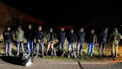 Egyszerre 9 hadköteles férfi bukott le a magyar határ közelében. Fotó: Ukrán Állami Határőrszolgálat