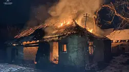 Kárpátalján, az Ungvári járásban található Turica (Nagyturjaszög) községben a nyári konyhában keletkezett tűzben életét vesztette egy 67 éves férfi. Fotó: DSZNSZ