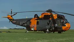 Sea King típusú, közepes méretű többcélú katonai helikopter a német hadsereg, a Bundeswehr szolgálatában (kép forrása: Ukrainian Front/X)