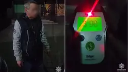 Tökrészeg sofőr okozott balesetet Kárpátalján. Véralkoholszintje 3,98 ppm volt. Fotó: Kárpátaljai Járőrszolgálat