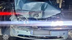 Ittas sofőr miatt négy autó ütközött össze Munkácson. Fotó: Kárpátaljai Járőrszolgálat