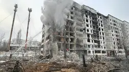 Légicsapá's Harkiv ellen. Ihor Terehov, Harkiv polgármestere azt mondta, a városban öt halottról és 38 sebesültről lehet tudni.  Fotó: t.me/ihor_terekhov