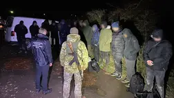 Nagybégány határában 12 hadköteles bukott le, 5 férfit később kaptak el. Fotó: Ukrán Állami Határőrszolgálat