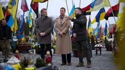 Mette Frederiksen dán miniszterelnök és Volodimir Zelenszkij ukrán elnök Lembergben. Fotó: president.gov.ua