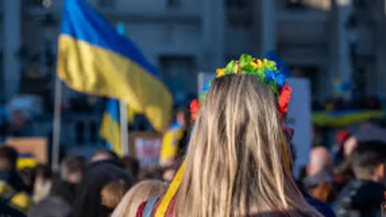 Az ukrajnai háború elől menekülők. Illusztráció