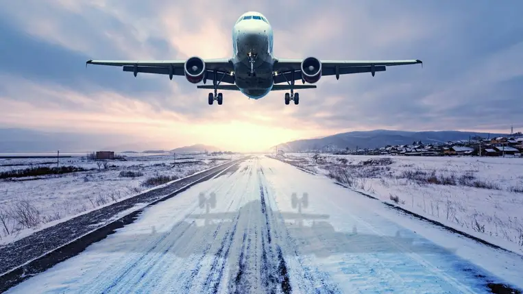 Hó, rekord hideg, repülőgép