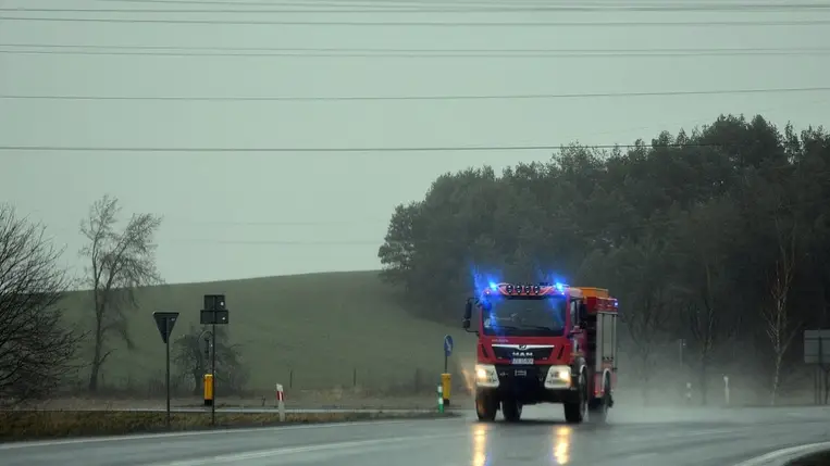 Tűzoltóautó. Illusztráció