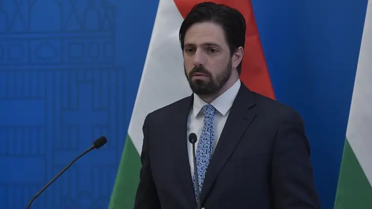 Magyar Levente, a Külgazdasági és Külügyminisztérium parlamenti államtitkára. Fotó: Koszticsák Szilárd MTI/MTVA